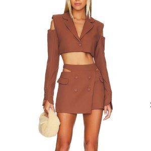 For Love & Lemons Alysa Crop Blazer Set